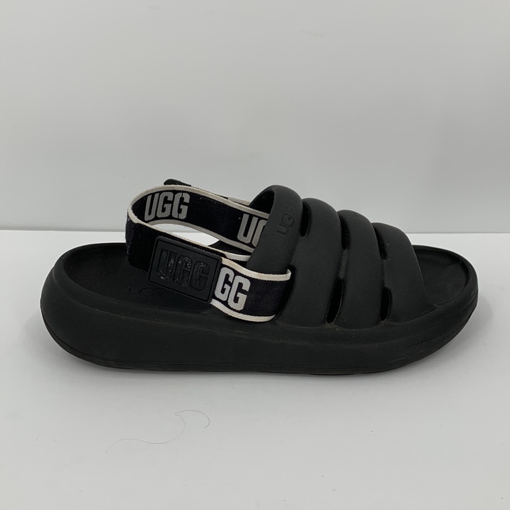 UGG Sport Yeah slide sandal black backstrap shoe foam shower waterproof women 8